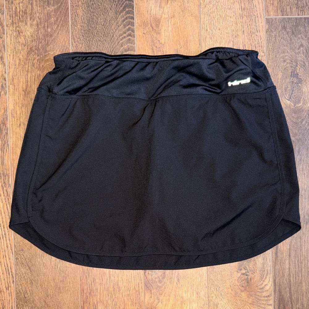 Hind Black Athletic Skort with Reflective Logo